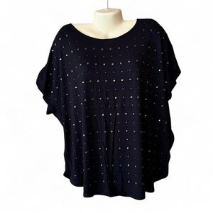 Vocal Black Studded PLUS Size Top